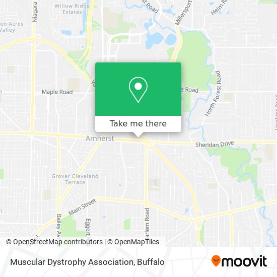 Muscular Dystrophy Association map