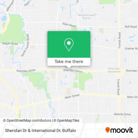 Sheridan Dr & International Dr map