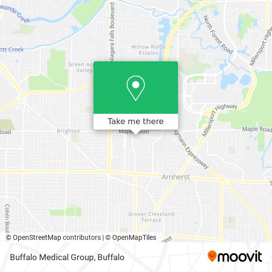 Mapa de Buffalo Medical Group