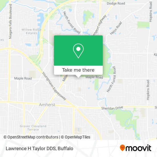 Lawrence H Taylor DDS map