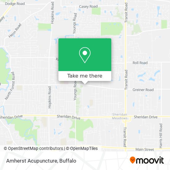 Amherst Acupuncture map