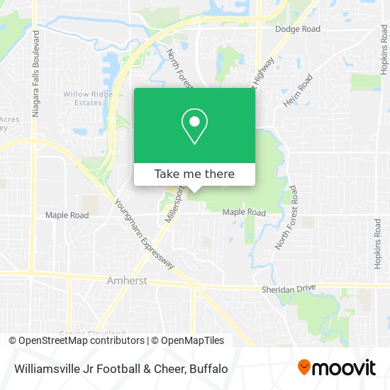 Williamsville Jr Football & Cheer map