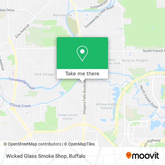 Wicked Glass Smoke Shop map