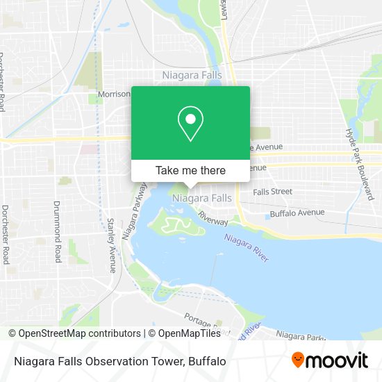 Niagara Falls Observation Tower map