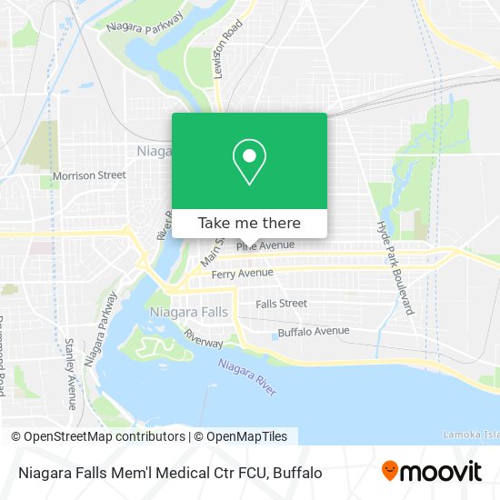 Niagara Falls Mem'l Medical Ctr FCU map