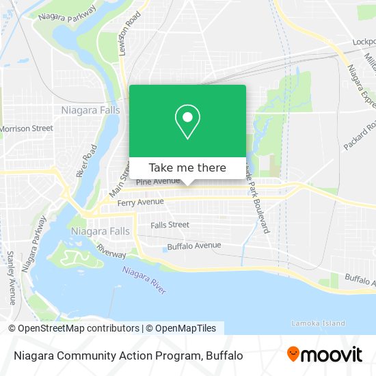 Niagara Community Action Program map