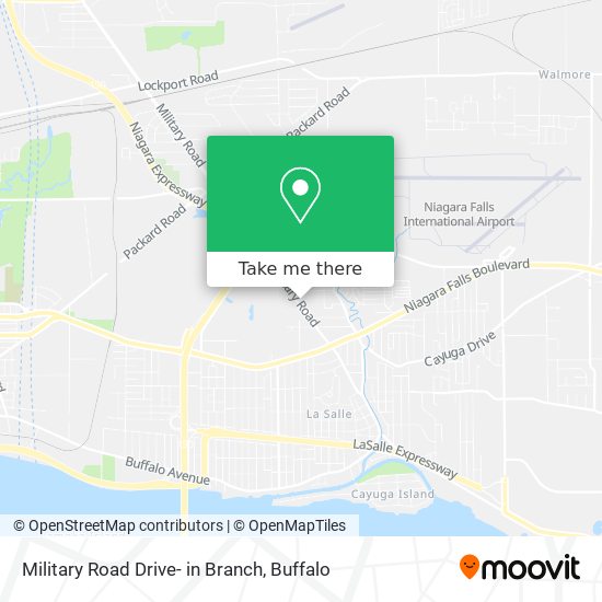 Military Road Drive- in Branch map