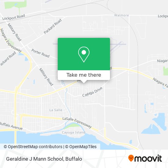 Geraldine J Mann School map