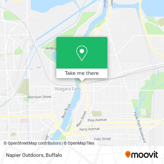 Napier Outdoors map