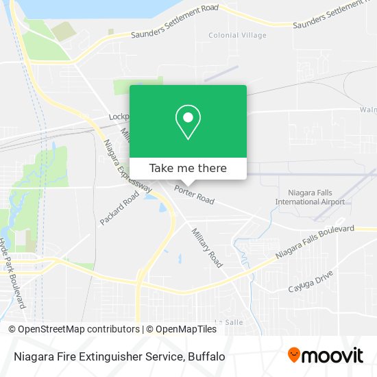 Niagara Fire Extinguisher Service map