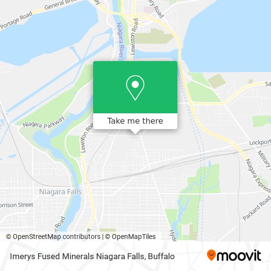 Mapa de Imerys Fused Minerals Niagara Falls
