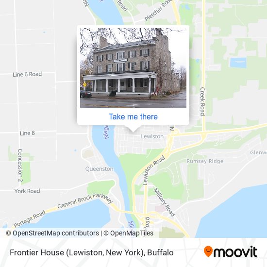 Mapa de Frontier House (Lewiston, New York)