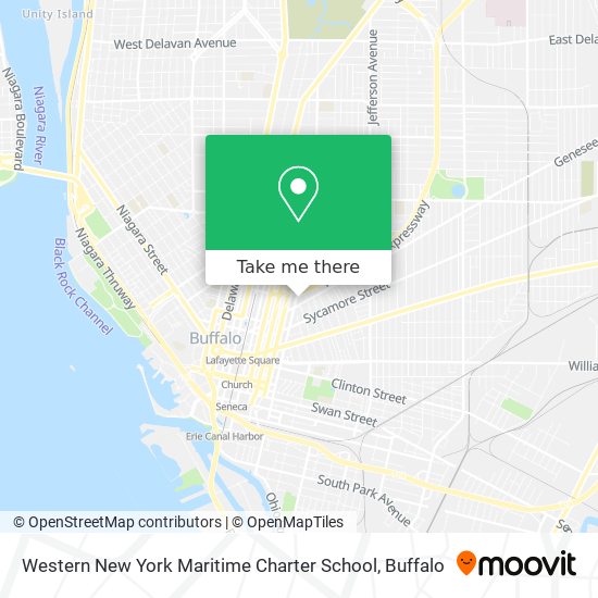 Western New York Maritime Charter School map
