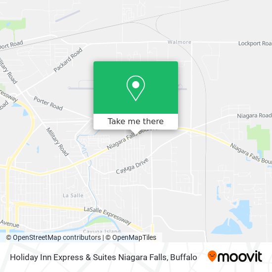 Holiday Inn Express & Suites Niagara Falls map