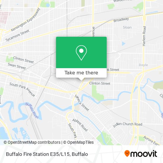 Buffalo Fire Station E35/L15 map