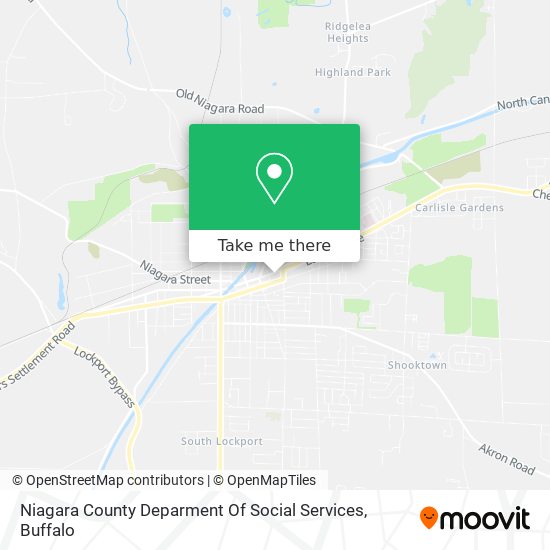 Mapa de Niagara County Deparment Of Social Services