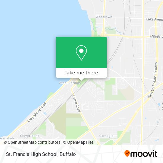 St. Francis High School map
