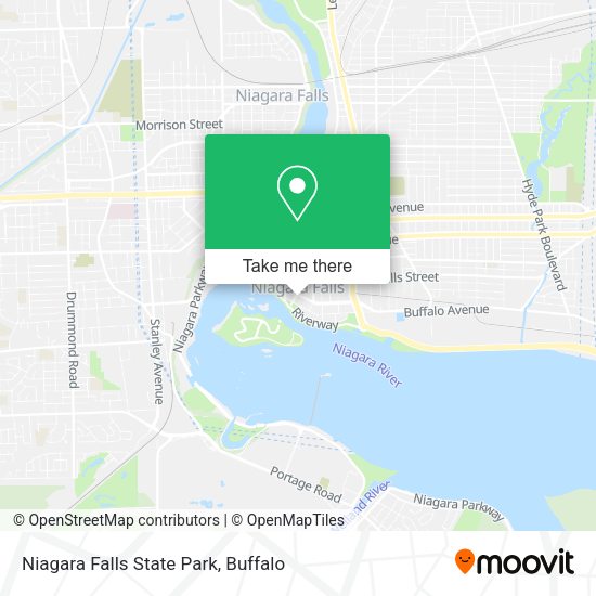 Niagara Falls State Park map