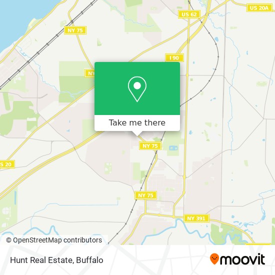 Hunt Real Estate map