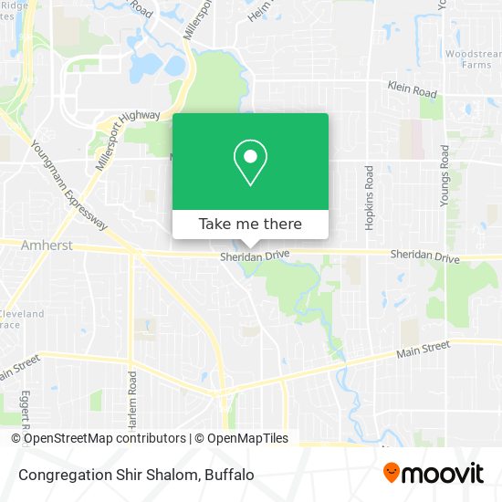 Mapa de Congregation Shir Shalom
