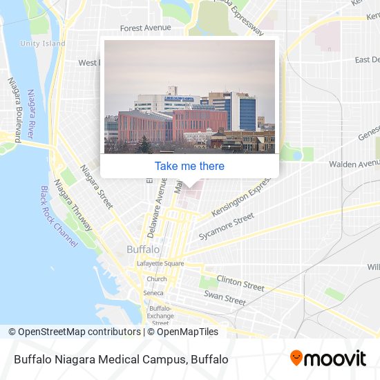Buffalo Niagara Medical Campus map