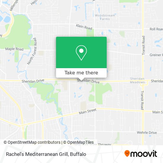 Rachel's Mediterranean Grill map