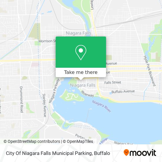 Mapa de City Of Niagara Falls Municipal Parking