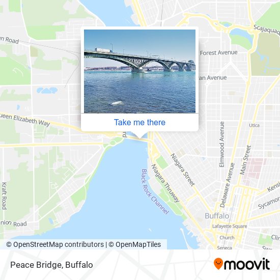 Peace Bridge map