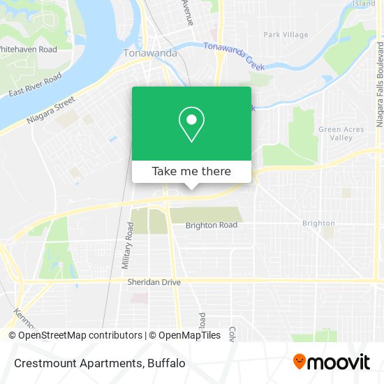 Crestmount Apartments map