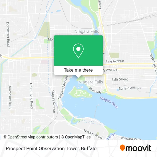 Prospect Point Observation Tower map