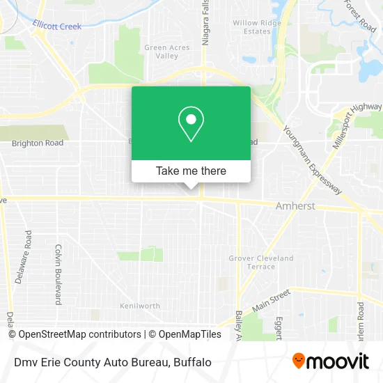 Dmv Erie County Auto Bureau map