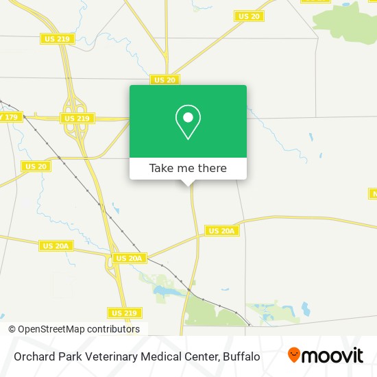 Orchard Park Veterinary Medical Center map