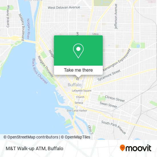 M&T Walk-up ATM map