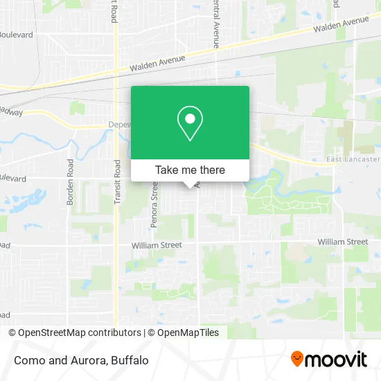 Como and Aurora map