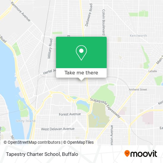 Tapestry Charter School map