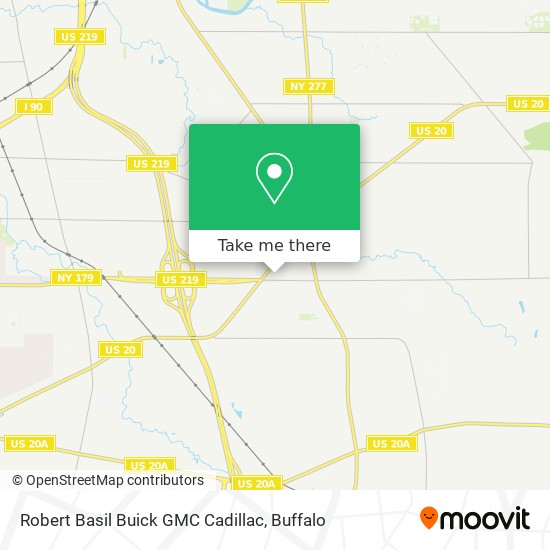 Mapa de Robert Basil Buick GMC Cadillac