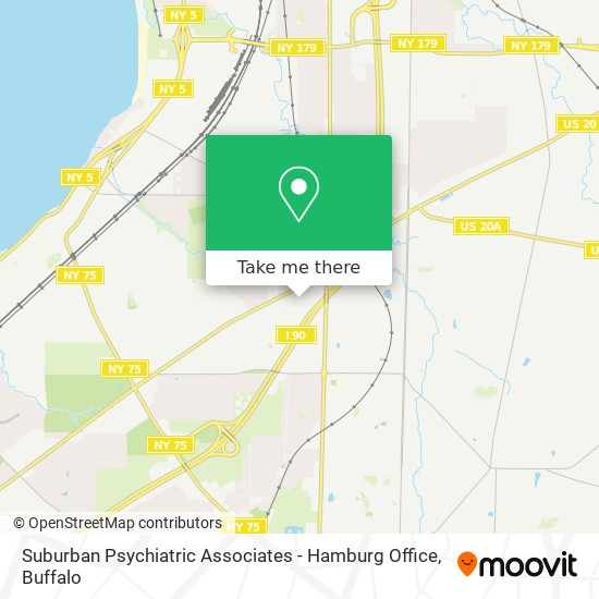 Mapa de Suburban Psychiatric Associates - Hamburg Office