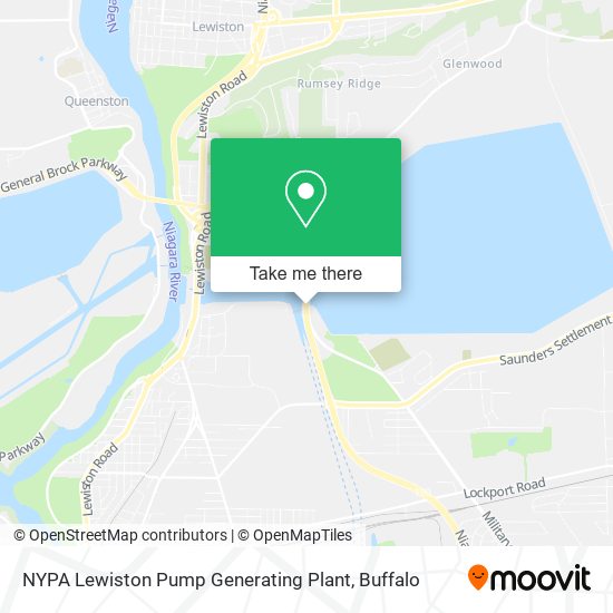 NYPA Lewiston Pump Generating Plant map
