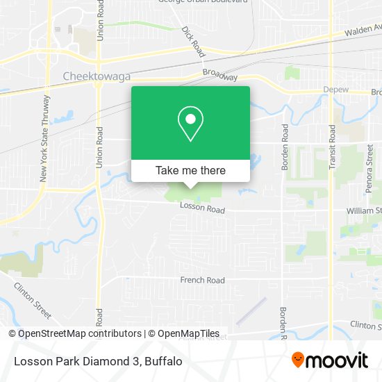Losson Park Diamond 3 map