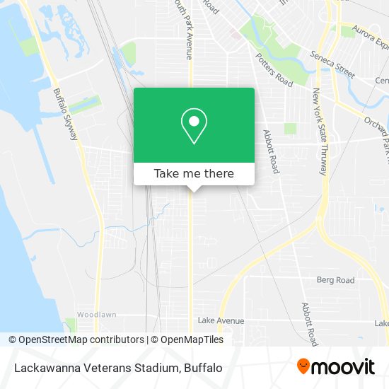 Mapa de Lackawanna Veterans Stadium