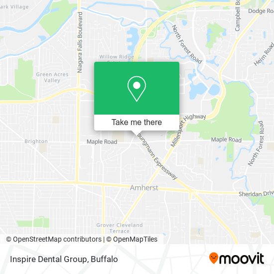 Inspire Dental Group map