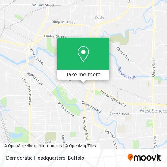 Democratic Headquarters map