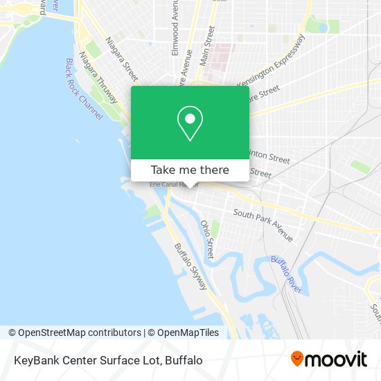 KeyBank Center Surface Lot map