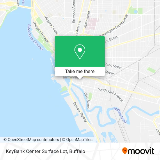 Mapa de KeyBank Center Surface Lot