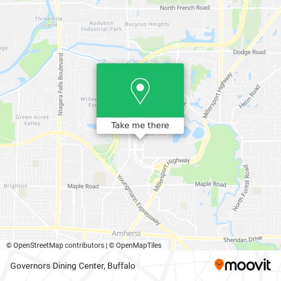 Governors Dining Center map