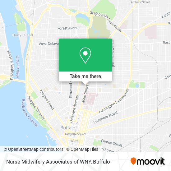 Nurse Midwifery Associates of WNY map