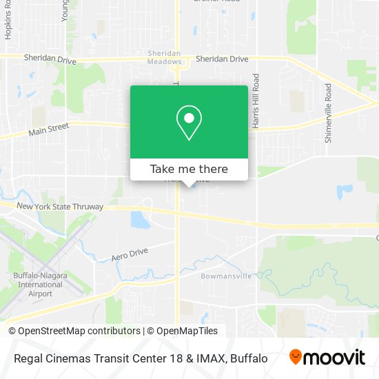 Mapa de Regal Cinemas Transit Center 18 & IMAX