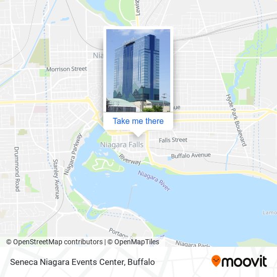 Mapa de Seneca Niagara Events Center