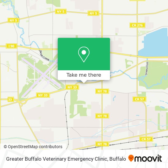 Greater Buffalo Veterinary Emergency Clinic map