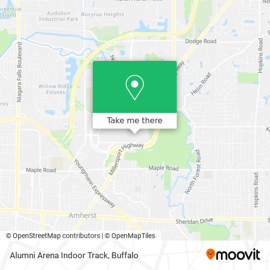 Mapa de Alumni Arena Indoor Track